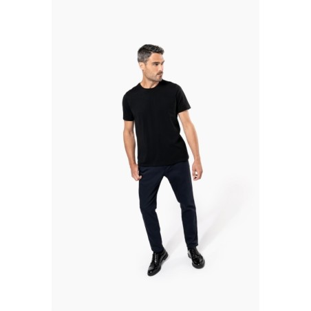 Camiseta Supima® cuello redondo maga corte hombre