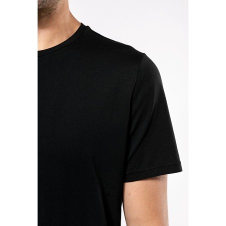 Camiseta Supima® cuello redondo maga corte hombre