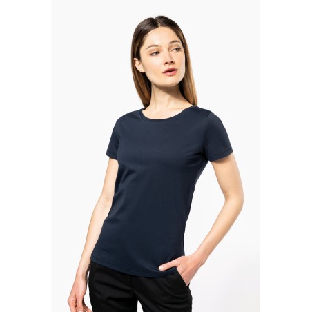 Camiseta Supima® cuello redondo maga corta mujer