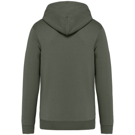 Eco-friendly unisex full zip hooded sweatshirt