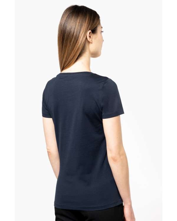 Camiseta Supima® cuello redondo maga corta mujer 2