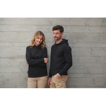 Unisex eco-friendly hooded sweatshirt