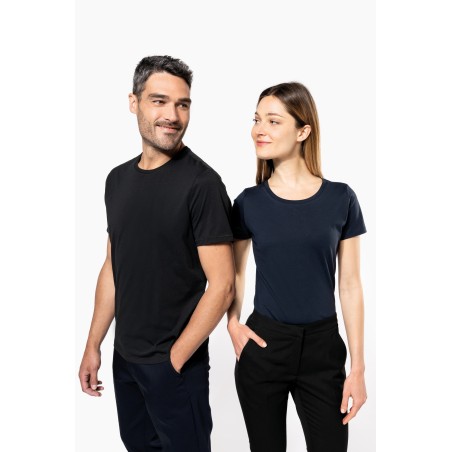 Camiseta Supima® cuello redondo maga corta mujer