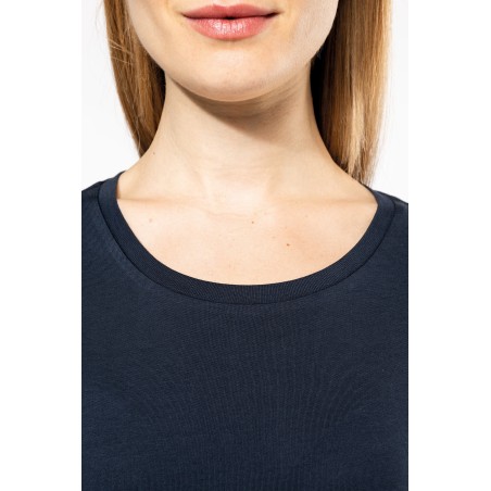 Camiseta Supima® cuello redondo maga corta mujer