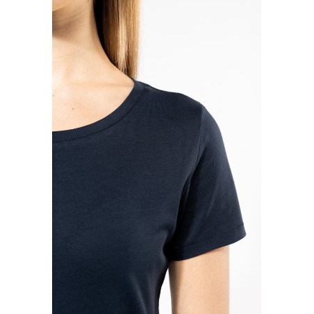 Camiseta Supima® cuello redondo maga corta mujer