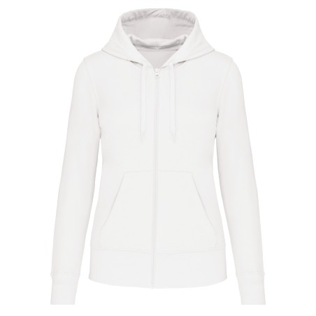 Ladies\\\' eco-friendly zip-through hoodie