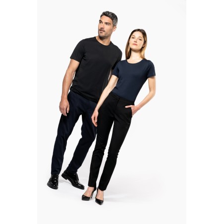 Camiseta Supima® cuello redondo maga corta mujer