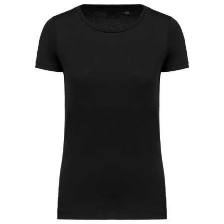 Camiseta Supima® cuello redondo maga corta mujer