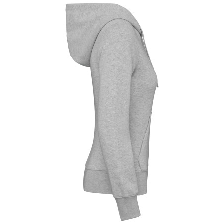 Ladies\\\' eco-friendly zip-through hoodie