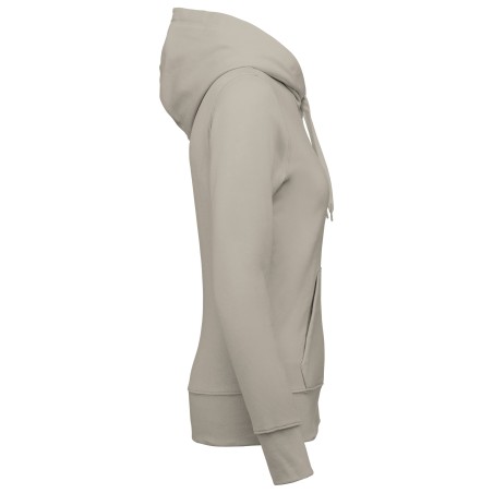 Ladies\\\' eco-friendly zip-through hoodie