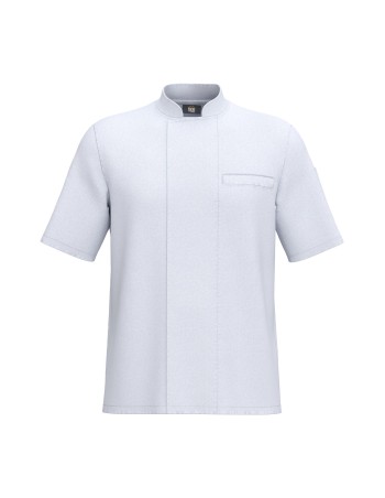 Unisex breathable short sleeve cooking jacket 2