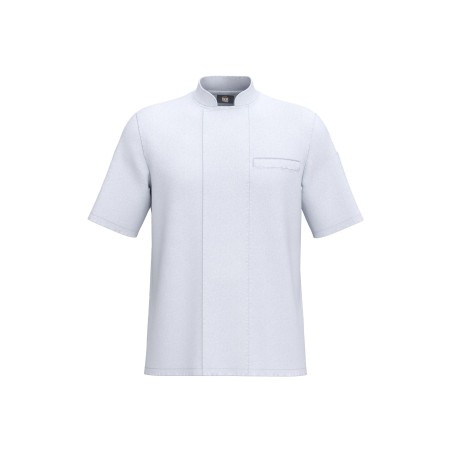 Unisex breathable short sleeve cooking jacket