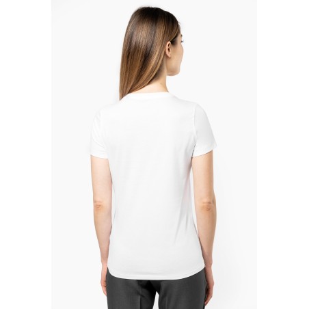 Camiseta Supima® cuello de pico manga corta mujer