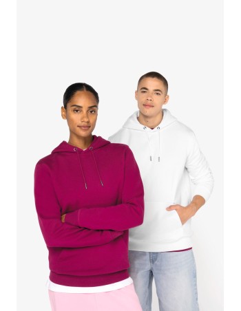Eco-friendly unisex hooded sweatshirt