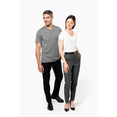 Camiseta Supima® cuello de pico manga corta mujer