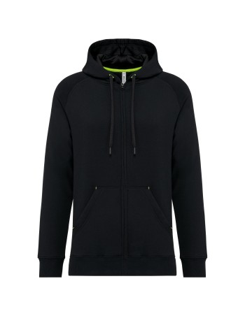 Unisex zipped fleece hoodie 2