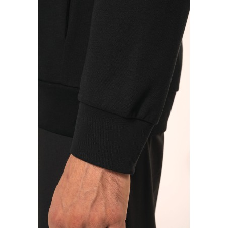 Chaqueta con cremallera y capucha hombre