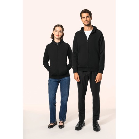 Chaqueta con cremallera y capucha hombre