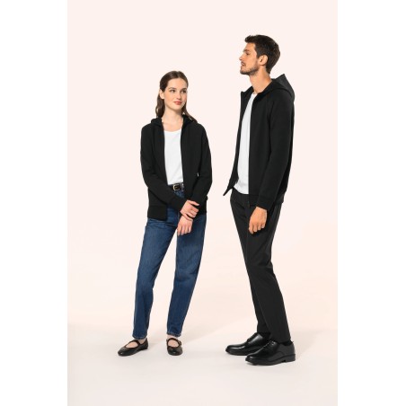 Chaqueta con cremallera y capucha hombre