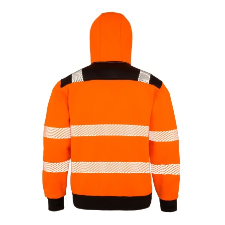 Recycled safety hooded sweatshirt