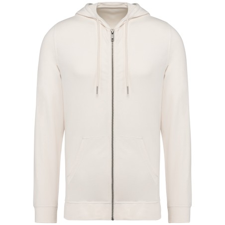 Eco-friendly men\\\'s modal full zip hooded sweatshirt