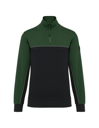 Unisex zipped neck eco-friendly sweatshirt 2