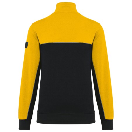 Unisex zipped neck eco-friendly sweatshirt