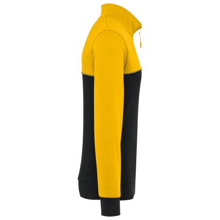 Unisex zipped neck eco-friendly sweatshirt