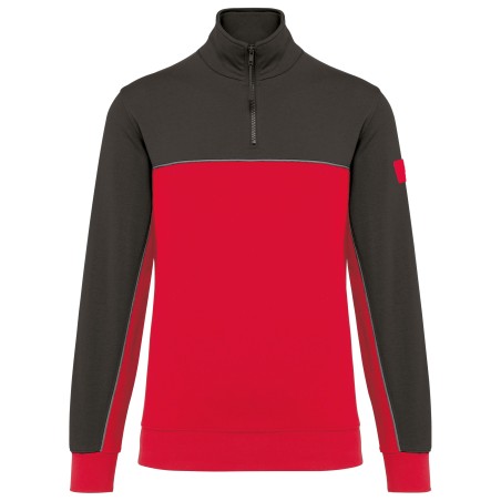 Sudadera 1/4 cremallera ecorresponsable– Unisex
