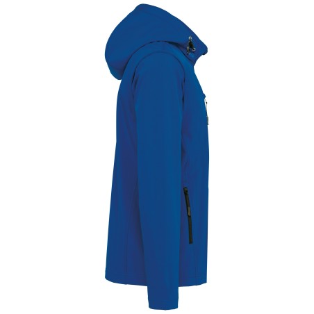 Chaquetas softshell 3 capas con capucha y mangas extraíbles unisex