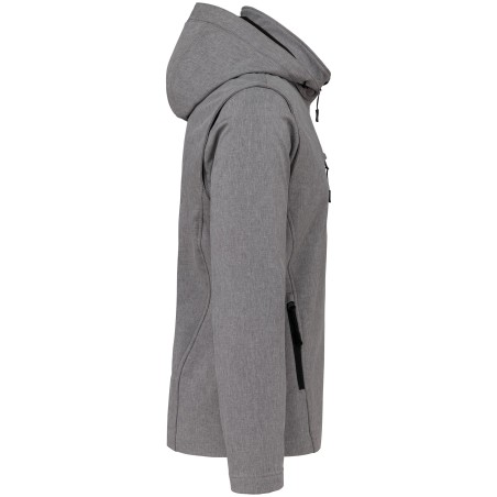 Chaquetas softshell 3 capas con capucha y mangas extraíbles unisex