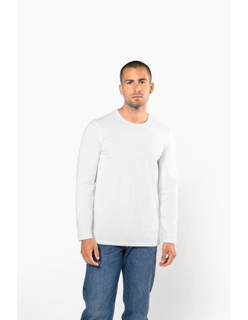 Camiseta con elastano manga larga hombre