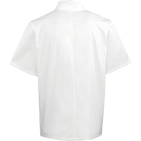 Chaqueta de cocina botones a presión manga corta