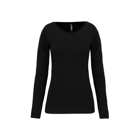 Camiseta con elastano manga larga mujer