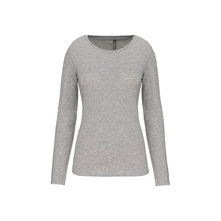 Camiseta con elastano manga larga mujer