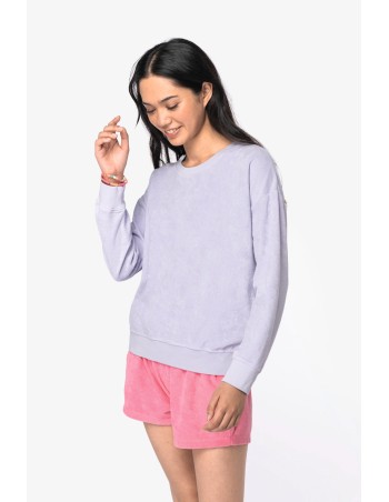 Sudadera ecorresponsable de rizo mujer 2