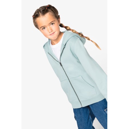 Eco-friendly kids’ full zip hooded sweatshirt