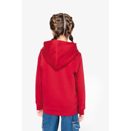 Eco-friendly kids’ full zip hooded sweatshirt