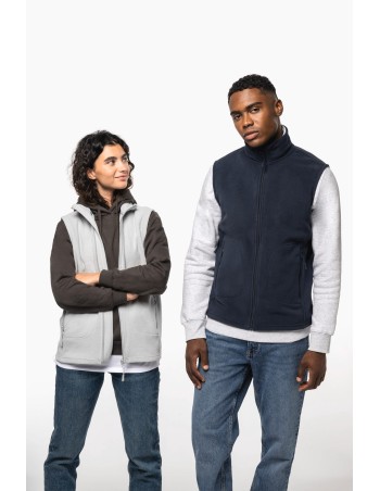 Unisex eco-friendly micro-polarfleece bodywarmer