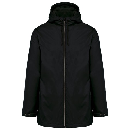 Unisex hooded jacket with micro-polarfleece lining