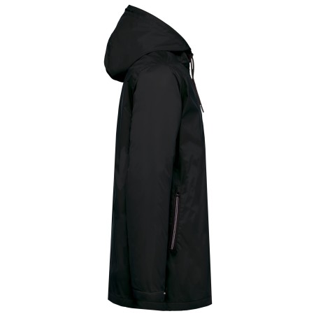Unisex hooded jacket with micro-polarfleece lining