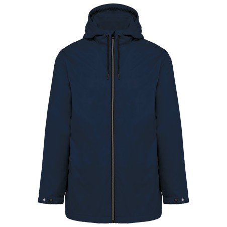 Unisex hooded jacket with micro-polarfleece lining