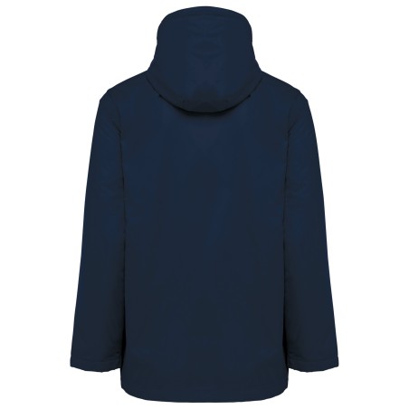 Unisex hooded jacket with micro-polarfleece lining