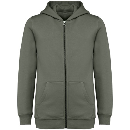 Eco-friendly kids’ full zip hooded sweatshirt