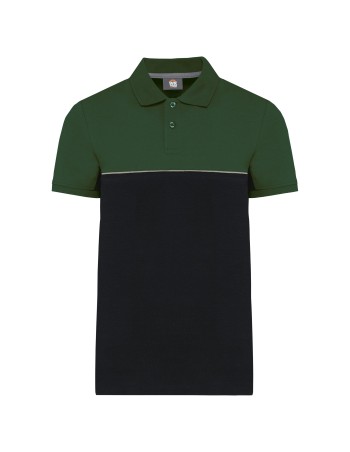 Polo bicolor ecorresponsable manga corta - Unisex 2