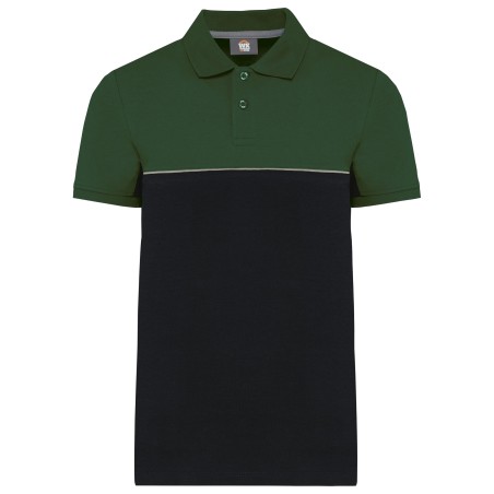 Polo bicolor ecorresponsable manga corta - Unisex