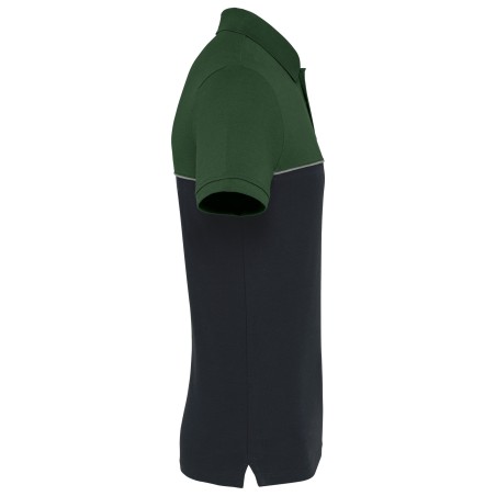 Polo bicolor ecorresponsable manga corta - Unisex