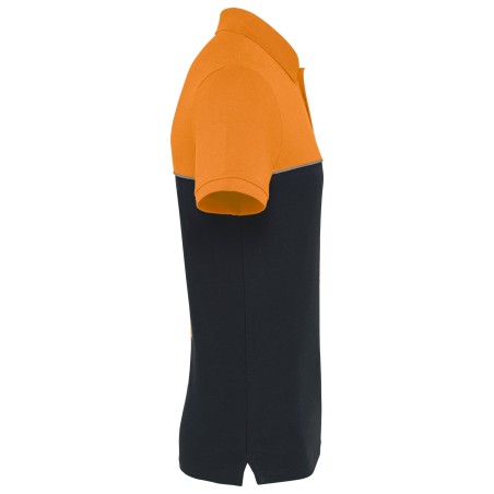 Polo bicolor ecorresponsable manga corta - Unisex