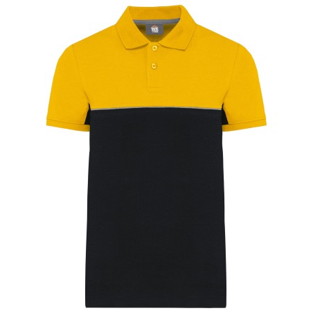 Polo bicolor ecorresponsable manga corta - Unisex