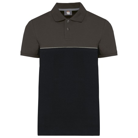 Polo bicolor ecorresponsable manga corta - Unisex